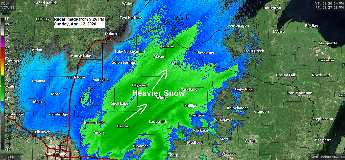 Snow continues tonight across most of northwest Wisconsin, winter storm warnings and advisories remain in effect