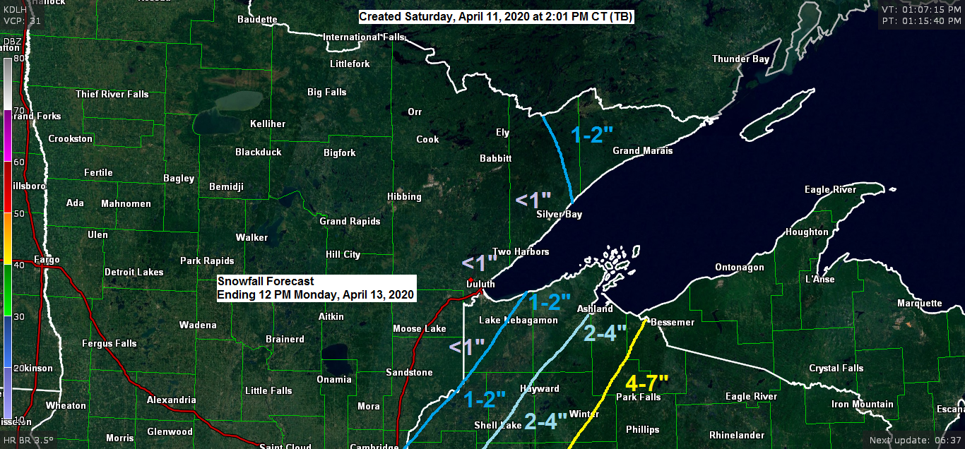 Turning colder; some snow on the way Sunday-early Monday mainly across northwest Wisconsin, winter storm warnings and advisories in effect