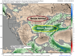 Dry and mild thru Friday; few showers Saturday; cooler weather next week