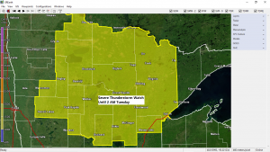 Severe Thunderstorm Watch issued for northern Minnesota