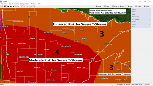 Severe Thunderstorms likely late tonight with widespread wind gusts >70 mph, isolated tornadoes and large hail also possible