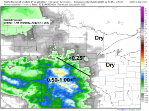 Pleasant weather tonight and Wednesday; rain chances increase late in the week