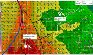 Breezy! Rain and isolated t-storms late tonight; sunshine returns Monday afternoon; more rain chances midweek
