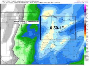 Record/Near Record Warmth in the Northland today! Cooler temperatures Saturday; rain chances late Sunday-early Monday; much colder late next week with snow/rain showers possible