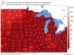 First half of November Climate Stats for the Northland, and a look ahead to the rest of the month