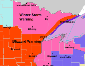 Blizzard Warning issued for Duluth, North Shore and Interstate 35 corridor until Midnight tonight