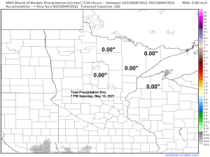 Mainly dry the next few days with warmer temperatures