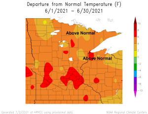 Climate Summaries from around the Northland for June 2021