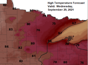 Record warmth in the Northland on Tuesday; Warm temperatures continue today