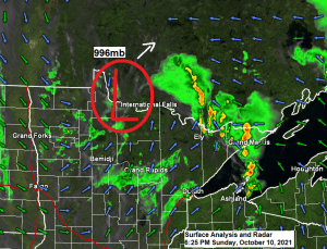 Scattered showers and thunderstorms end this evening; Pleasant weather Monday; A little rain possible in northwest Wisconsin Monday night-Tuesday; A more widespread rain event Wednesday