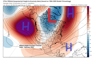 Long Range Forecast for February 2022 and a look at past February snowfall totals for Duluth, Minnesota