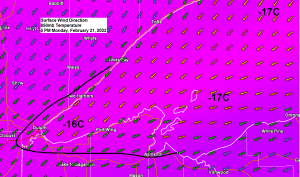 Windy with snow and blowing snow into Tuesday evening