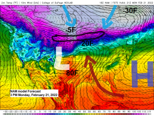 Snow chances early next week