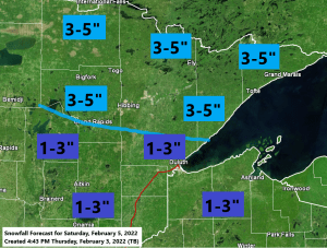 Cold through this weekend with a few snow chances; Warmer weather early next week followed by colder temperatures
