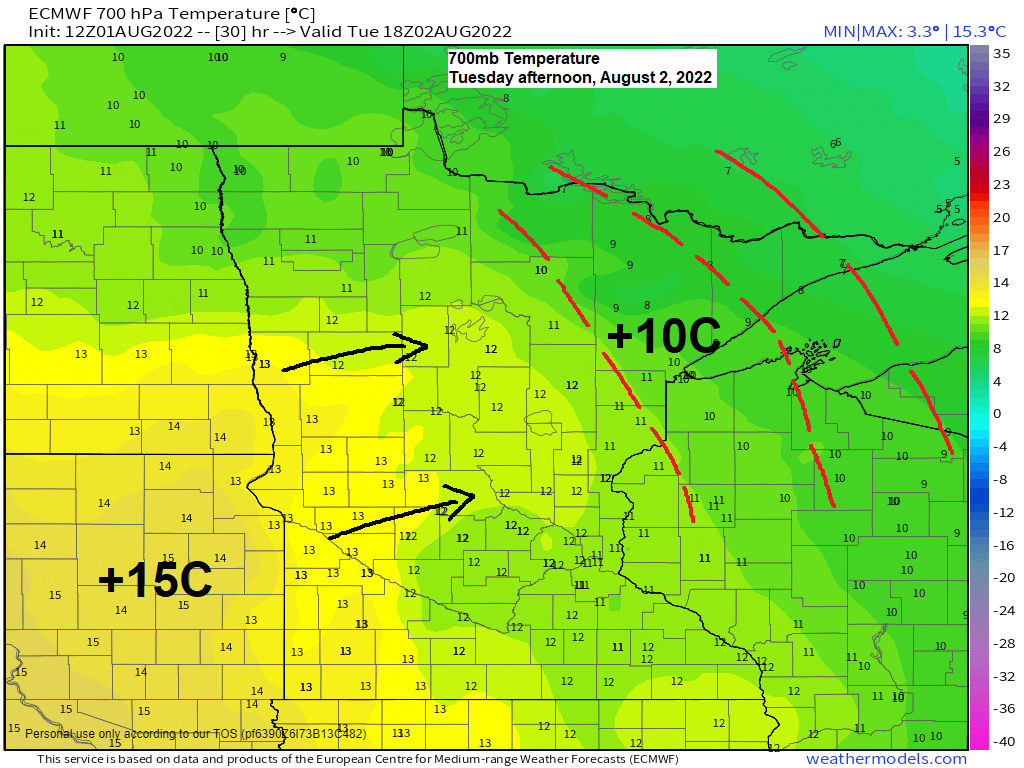 Chances for showers/t-storms Tuesday; Mainly dry Wednesday-Thursday; Near normal to above normal temps through the weekend