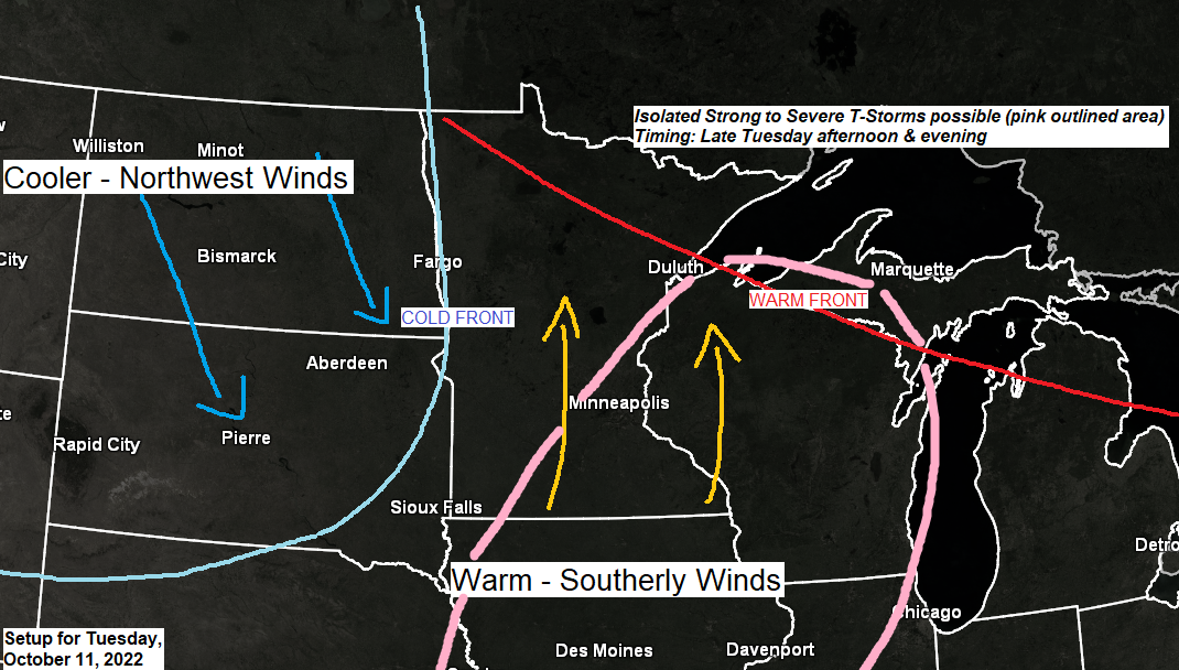 A brief taste of summer weather returns Tuesday followed by colder weather later this week