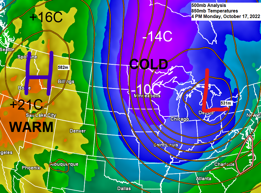 Cold and Blustery through midweek; Warming trend later this week (highs 50s & 60s) Major pattern change on the way late this week-next week