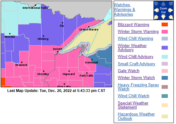 Frigid through this weekend; Snow Wednesday-early Thursday followed by lingering snow showers and flurries Friday-Saturday (heavier lake effect snow South Shore) Strong winds and blowing snow Thursday-Saturday; Multiple winter weather alerts in effect