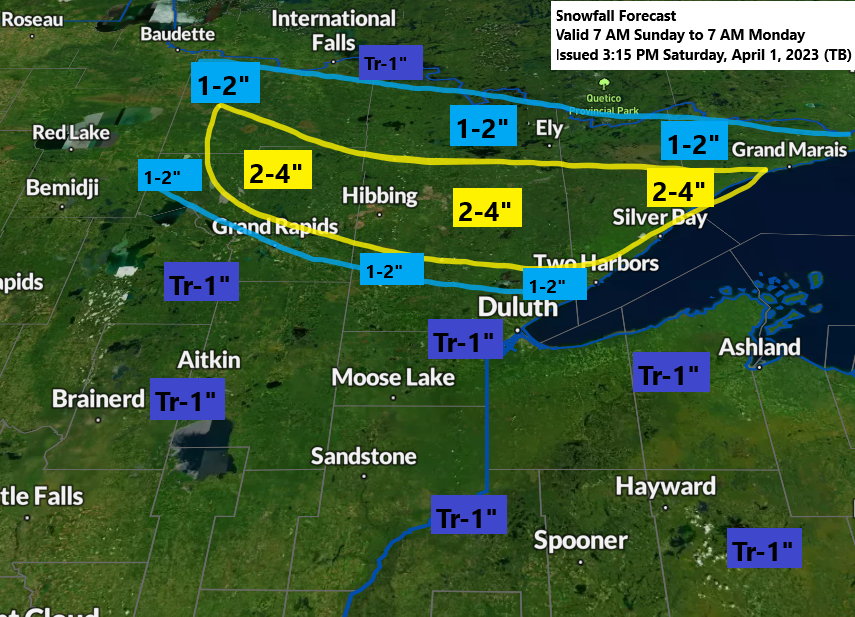 Some snow or a wintry mix possible Sunday