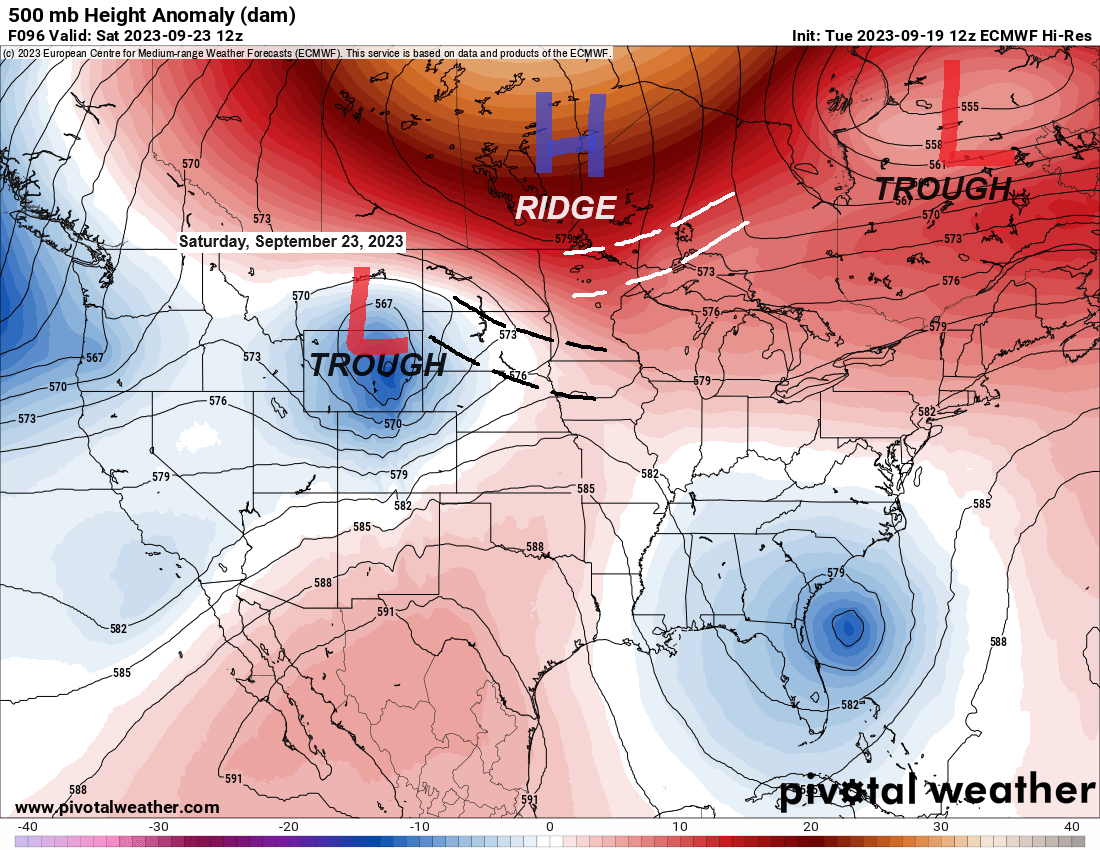 A few showers or thunderstorms possible at times the next few days; Rain chances continue this weekend and early next week, but this system is trending a little farther south