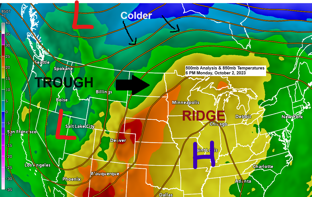 Some rain and isolated thunderstorms late Tuesday afternoon-early Wednesday; Warm temperatures continue Tuesday followed by cooler temperatures mid to late week with additional chances for scattered rains