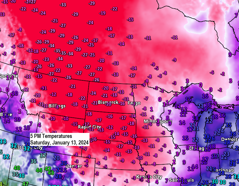 Very Cold for the next several days