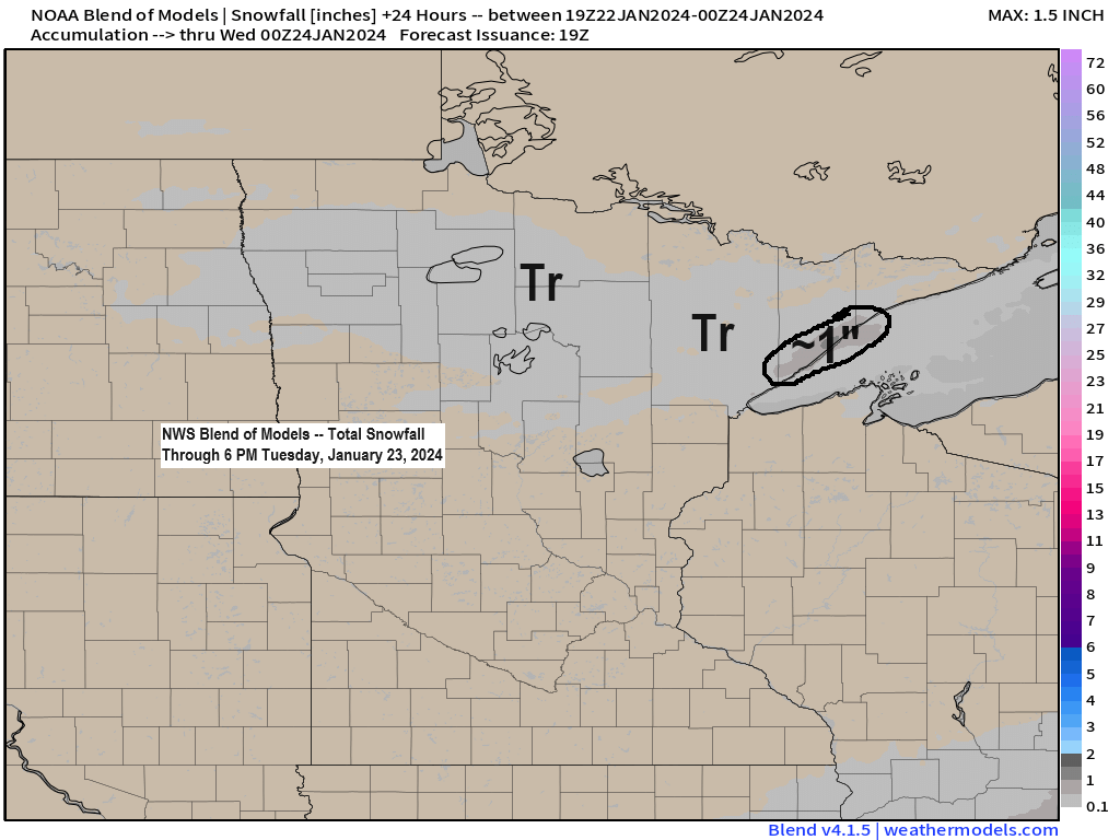 Very little snow and mild temperatures through next week
