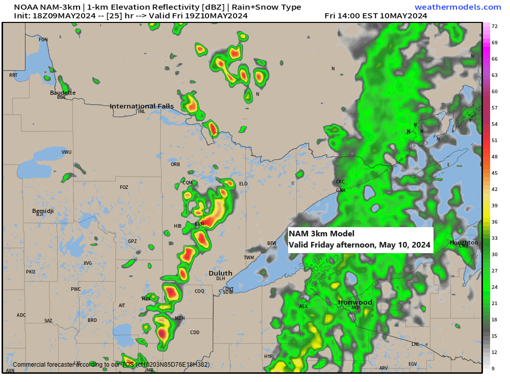 Frost/Freeze potential tonight; Scattered showers and t-storms Friday; Highs in the 60s and 70s this weekend