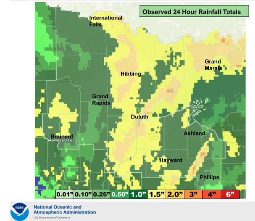 Rainfall Reports from May 21-22, 2024