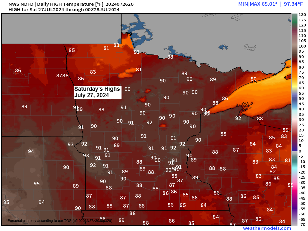 Warm and Humid Weekend Forecast for Northeast Minnesota and Northwest Wisconsin