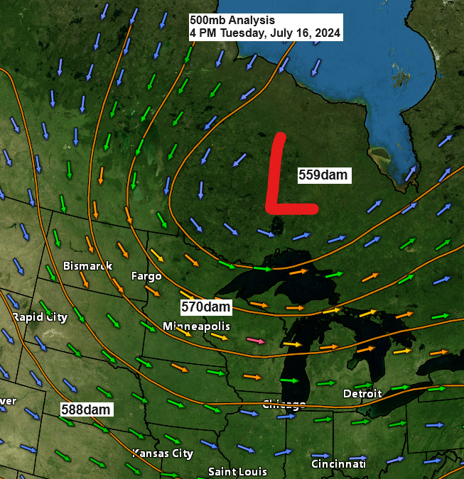 A few showers this evening otherwise mainly dry the next few days; Warmer temperatures return later in the week