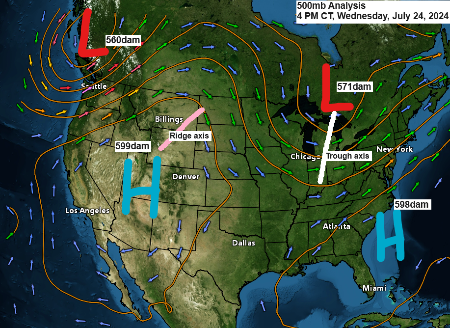 A warming trend is taking hold, accompanied by rising humidity levels.