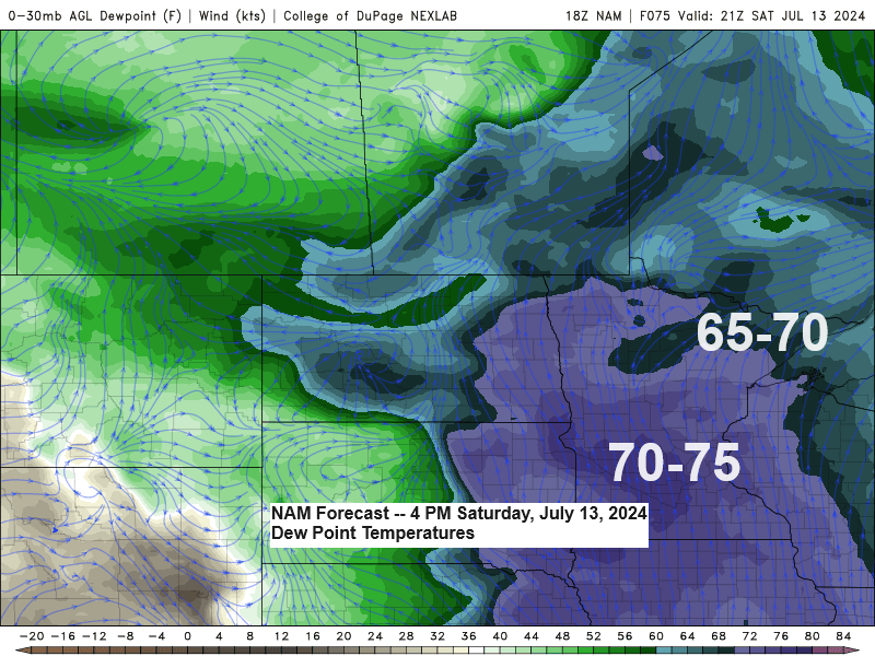 Humidity will increase this weekend; expect areas of fog tonight through early Thursday, with a chance for some strong to severe thunderstorms over the weekend.