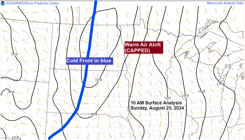 Cap Erosion and Thunderstorm Development in Northern Minnesota