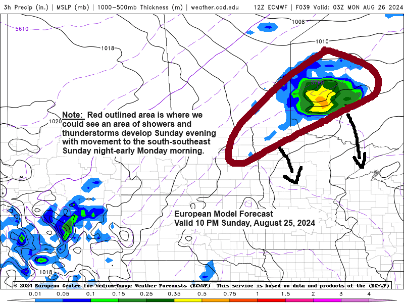 Warm, muggy, and potentially stormy at times.