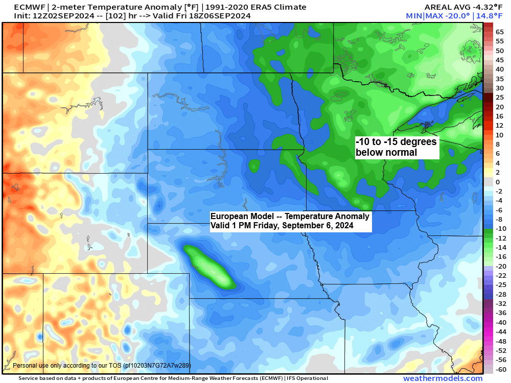 Anticipated Temperature Drop and Frost Potential in the Northland this Weekend