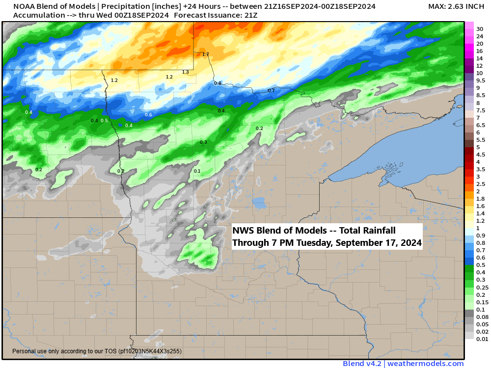 September 2024 Rainfall Totals: Northland Rain Shortages and Forecast – September 16th