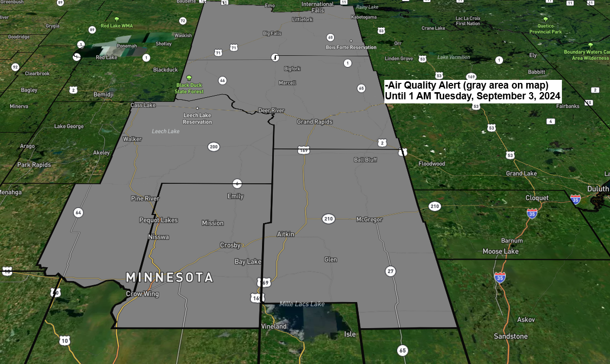Minnesota Air Quality Alert: Wildfire Smoke Impact and Low Temperature Reports
