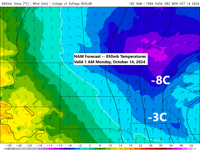 Potential First Snow in Northland This Sunday Night