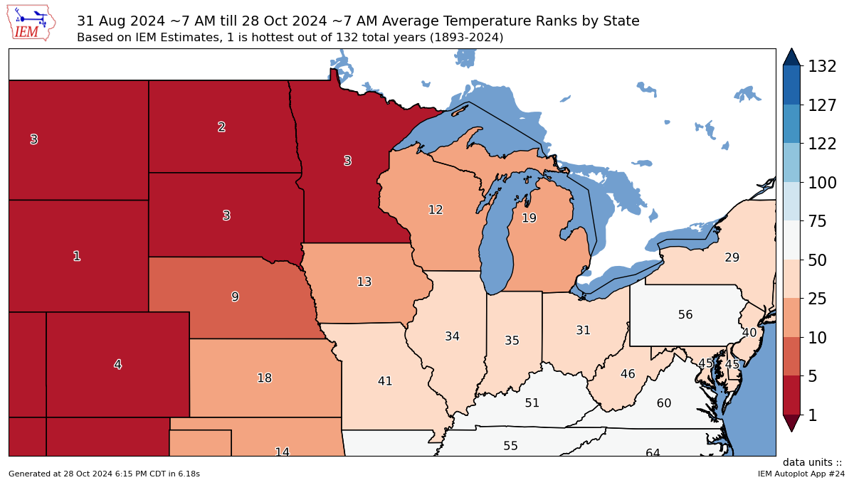 Warm Autumn 2024: Temperature Anomalies and Observations