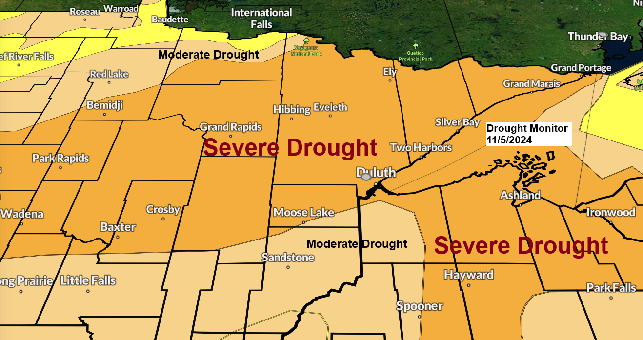 Minnesota and Wisconsin Drought Update: November 7,2024