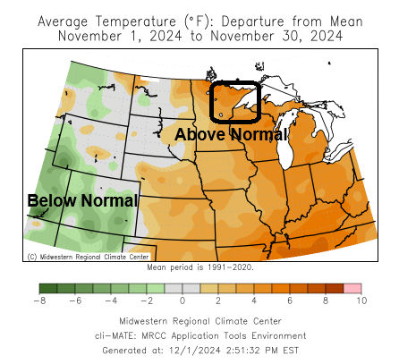 Climate Stats for November 2024
