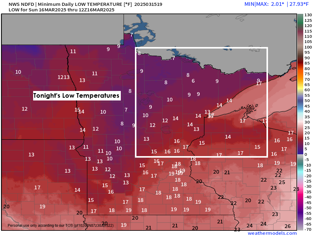 Windy and Colder Tonight and Sunday