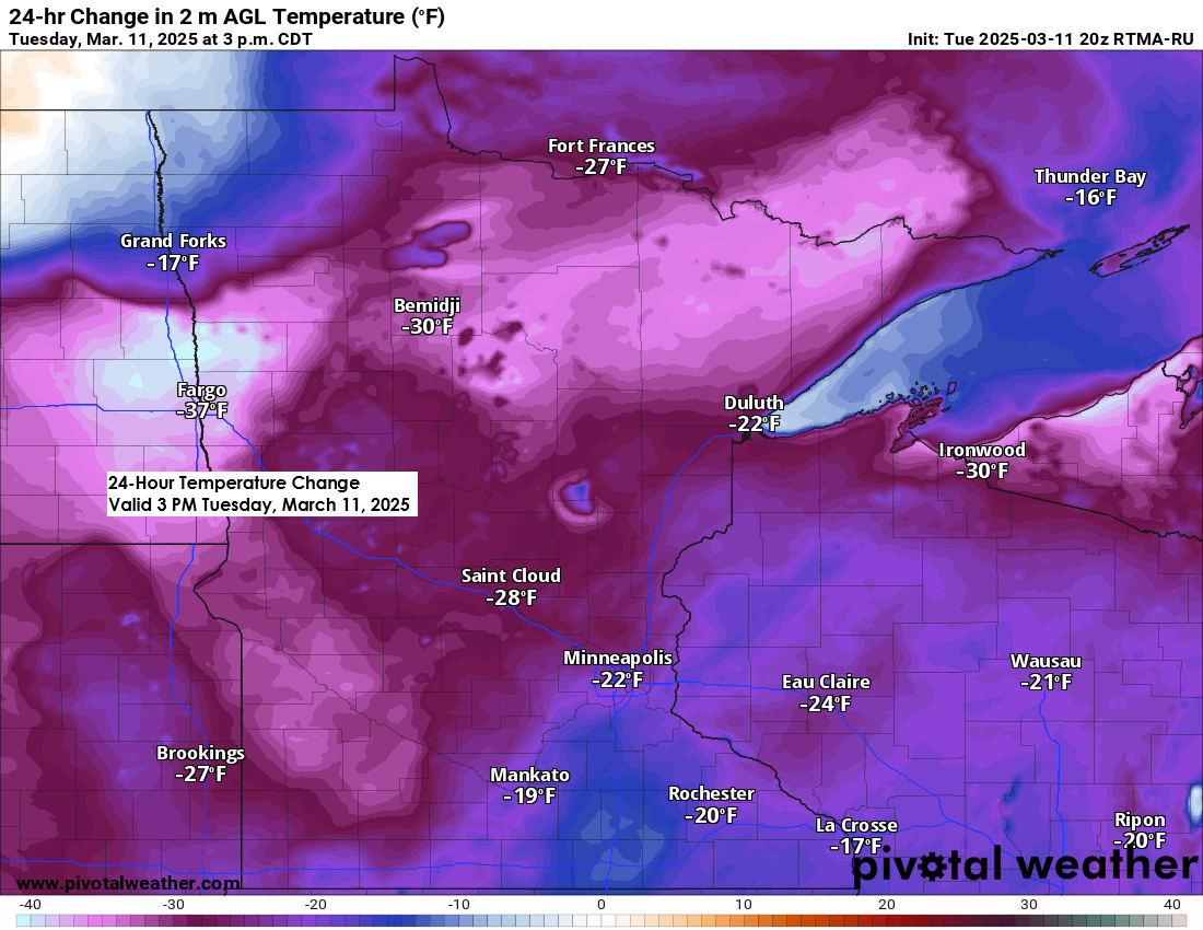 Northland Weather Update: March 10-11 Wind and Temperature Changes