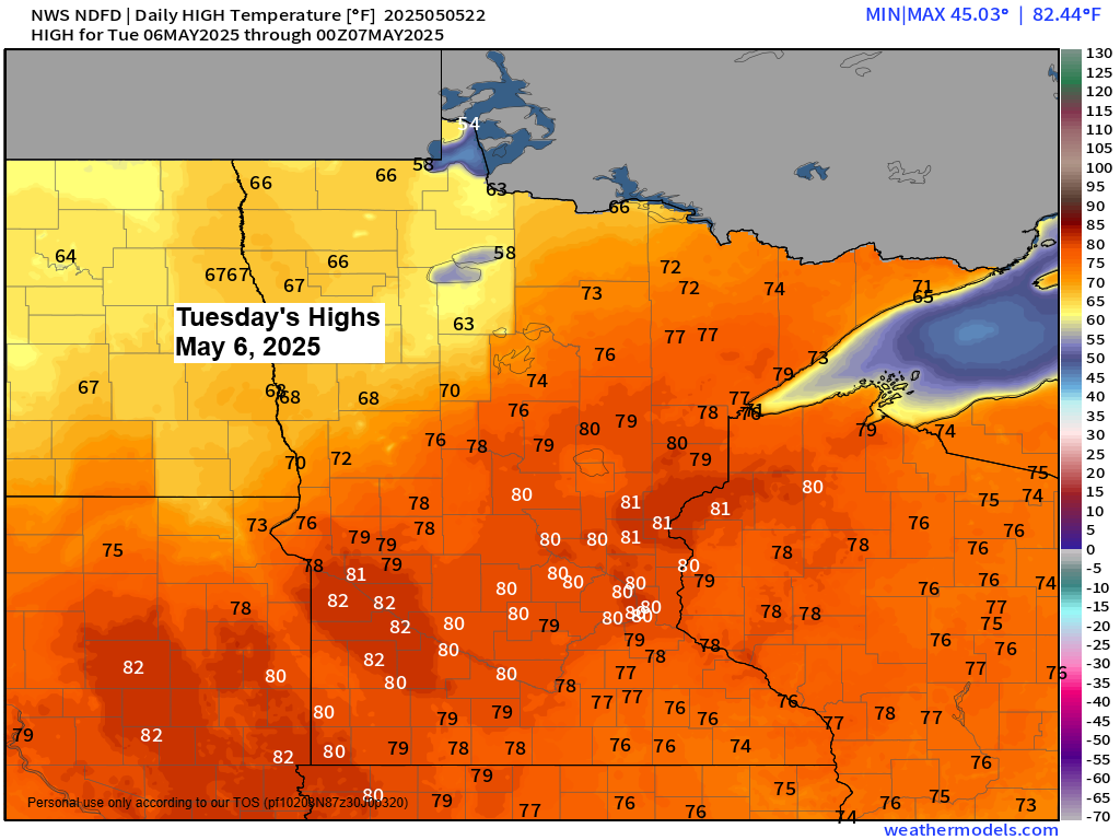 Duluth Sees First 70-Degree Day of 2025