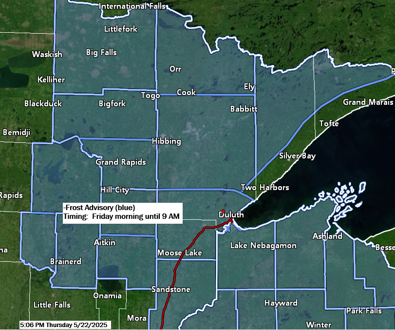 Forecast Update: Cool Nights and Frost in the Northland