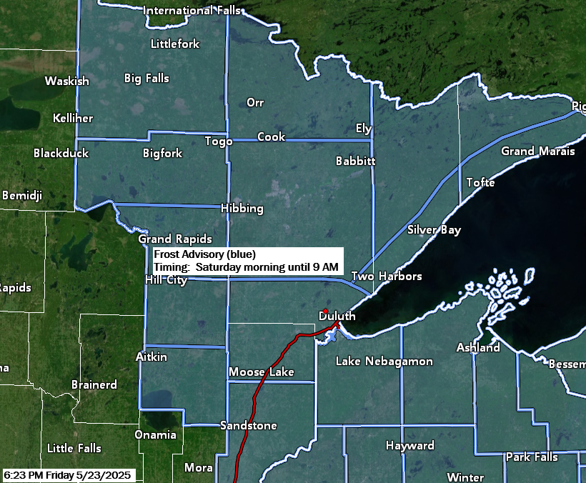 Northland Weather Update: Low Temperatures and Frost Advisory