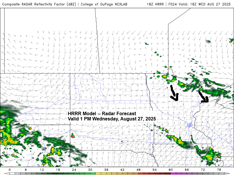 Weather Forecast: Scattered Showers and a few Thunderstorms on Wednesday