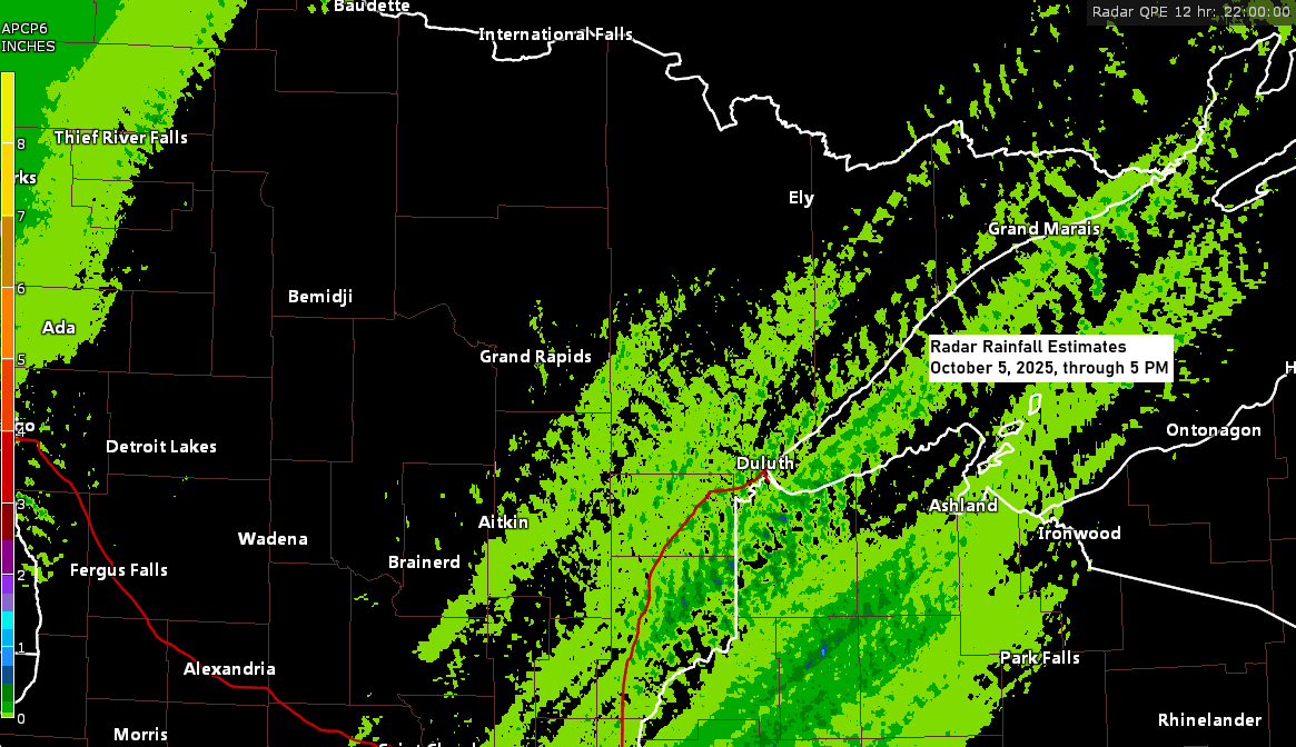 First Rain in Duluth Since September 21