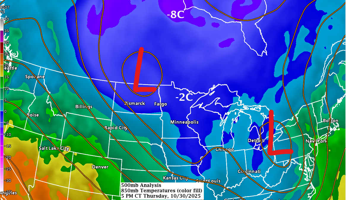 A few showers and flakes